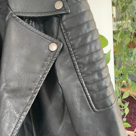 Noisy May Thick Winter Faux Leather Jacket - Picture 4 of 4